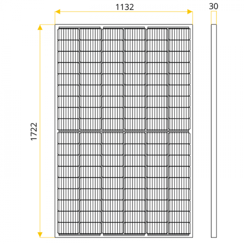 Солнечная батарея Aurinko монокристалл Au-440-54HC