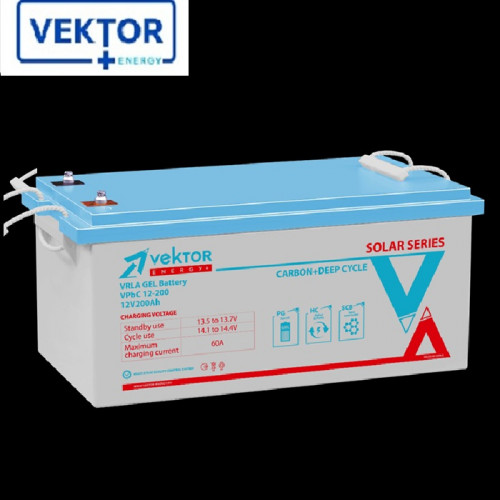 Карбоновый аккумулятор VEKTOR VPbC 12В - 200Ач